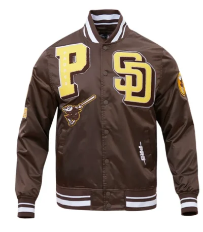 San Diego Padres Mashup Classic Rib Satin Jacket