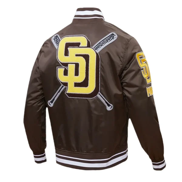 San Diego Padres Mashup Classic Rib Satin Jacket