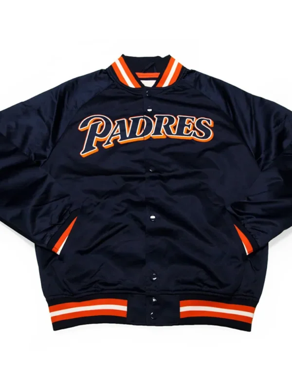 San Diego Padres Navy Lightweight Satin Jacket