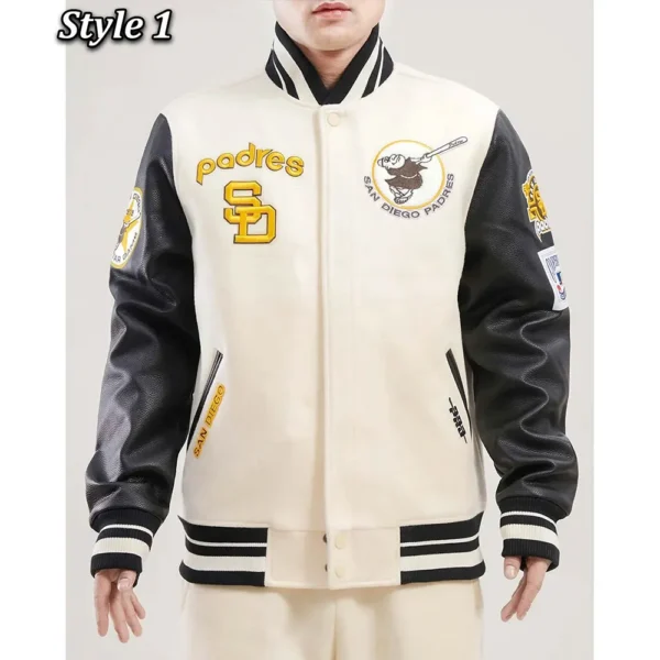 San Diego Padres Retro Classic Rib Varsity Jacket