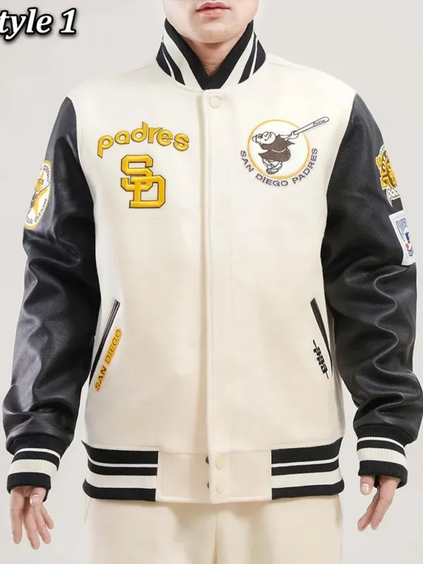 San Diego Padres Retro Classic Rib Varsity Jacket