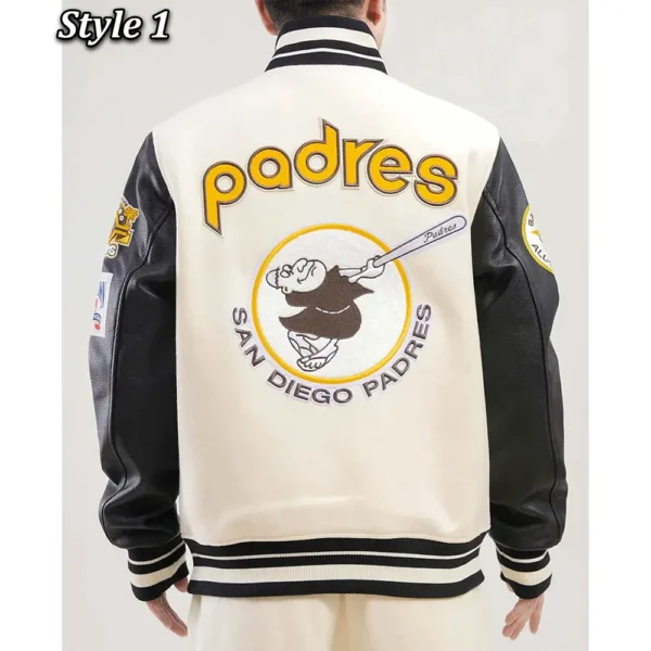 San Diego Padres Retro Classic Rib Varsity Jacket