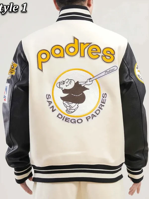 San Diego Padres Retro Classic Rib Varsity Jacket