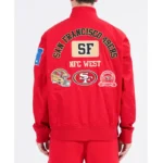 San Francisco 49ers Area Code Red Satin Jacket