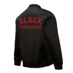 San Francisco 49ers Excellence Black Full-Zip Satin Jacket