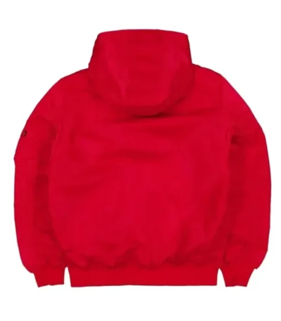 San Francisco 49ers Red Hooded Bomber Jacket