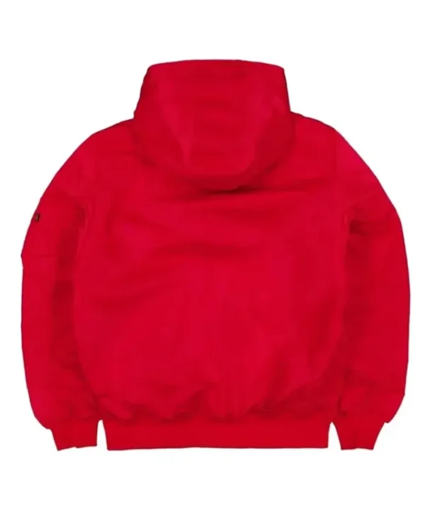 San Francisco 49ers Red Hooded Bomber Jacket