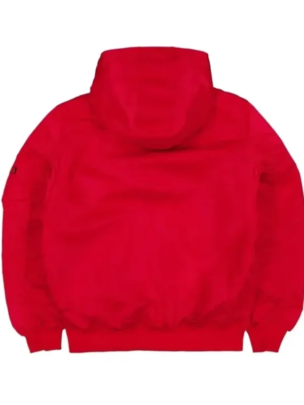 San Francisco 49ers Red Hooded Bomber Jacket