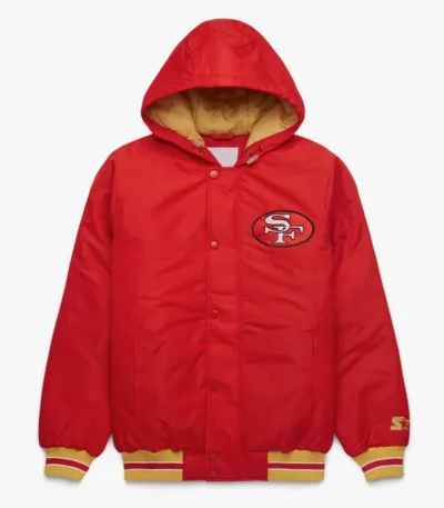 San Francisco 49ers Red Hooded Jacket