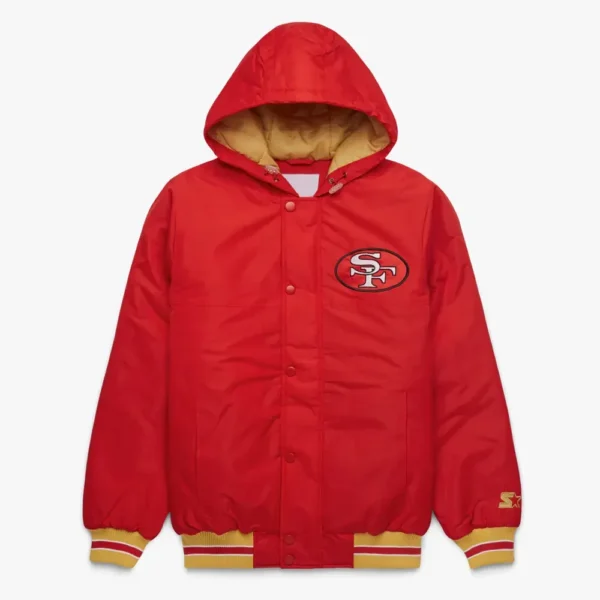 San Francisco 49ers Red Hooded Jacket