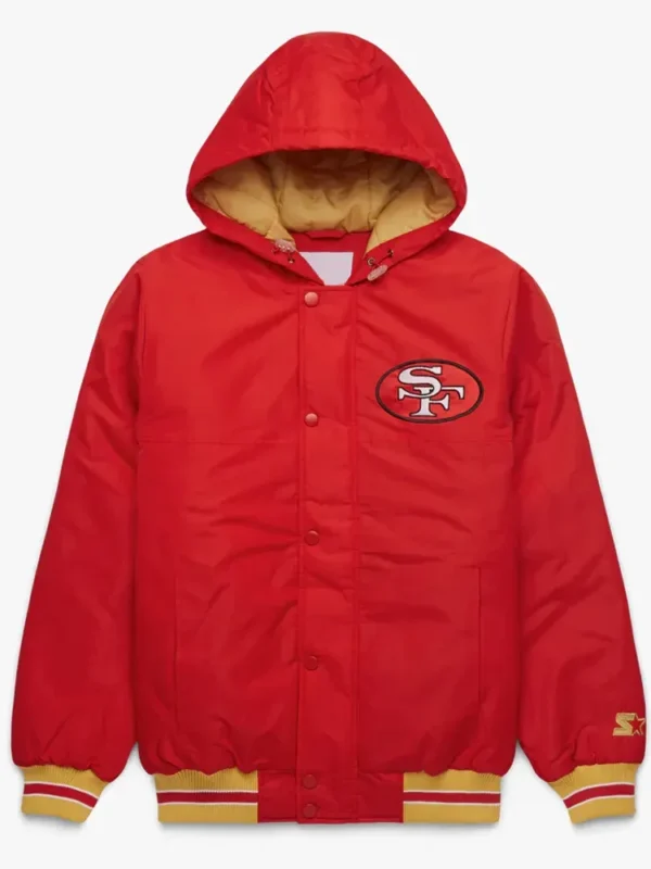 San Francisco 49ers Red Hooded Jacket