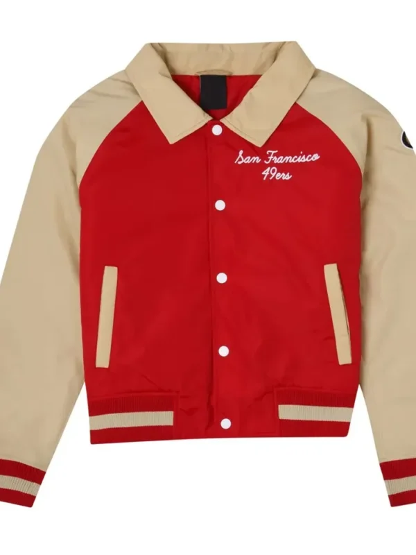 San Francisco 49ers Red and Beige Throwback Jacket