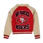 San Francisco 49ers Red and Beige Throwback Jacket