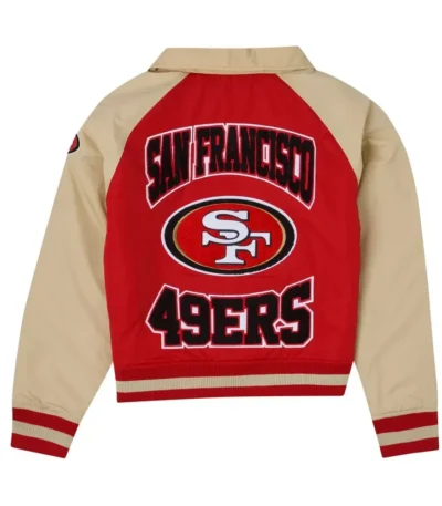 San Francisco 49ers Red and Beige Throwback Jacket