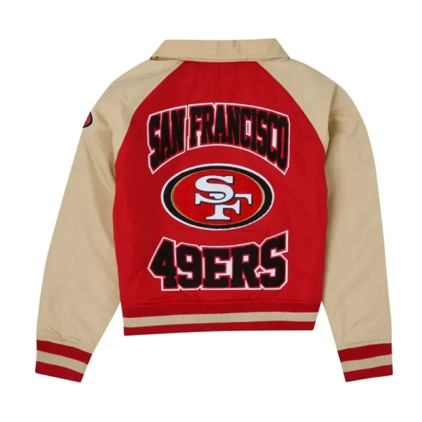 San Francisco 49ers Red and Beige Throwback Jacket