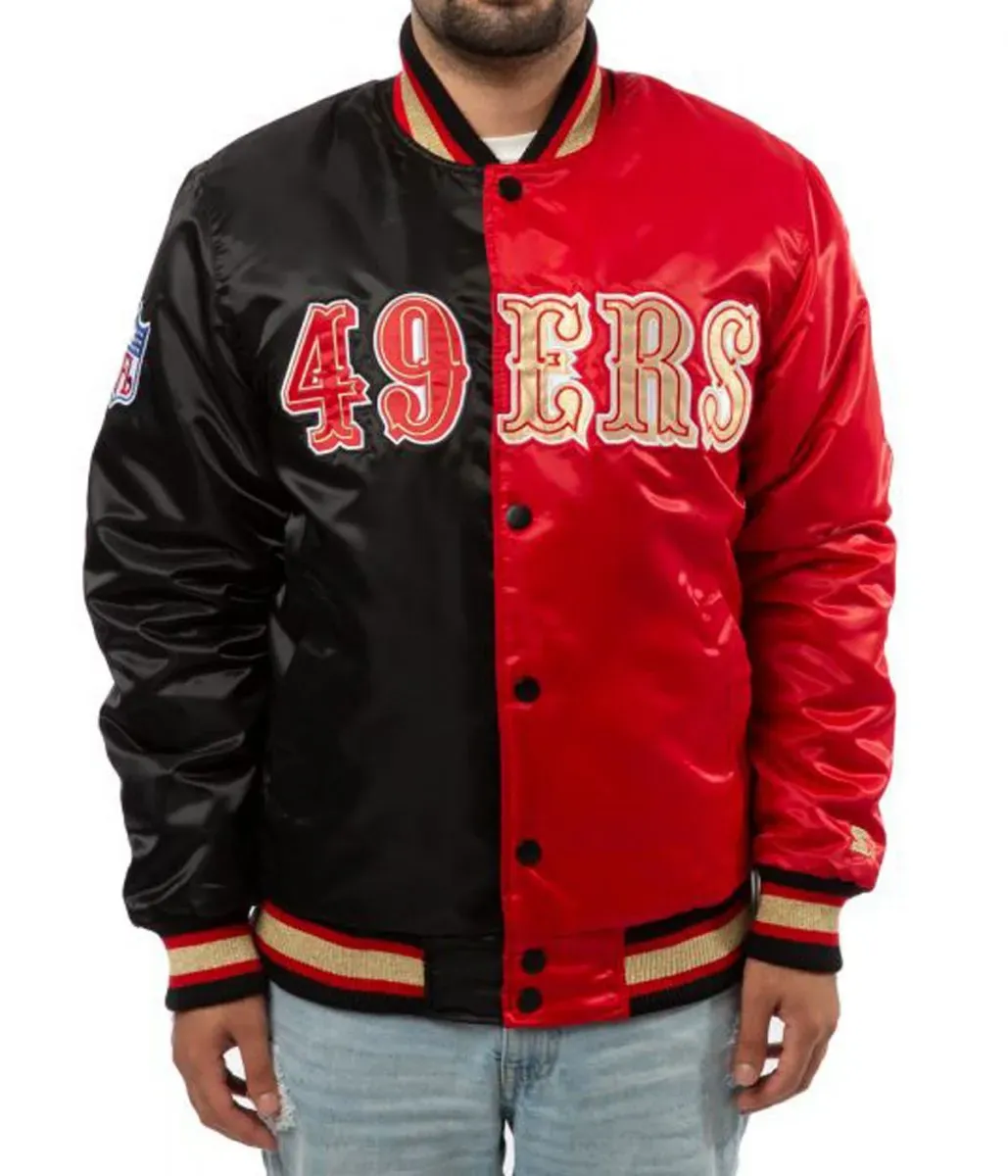 San Francisco 49ers Red and Black Jacket San Francisco 49ers Red and Black Jacket