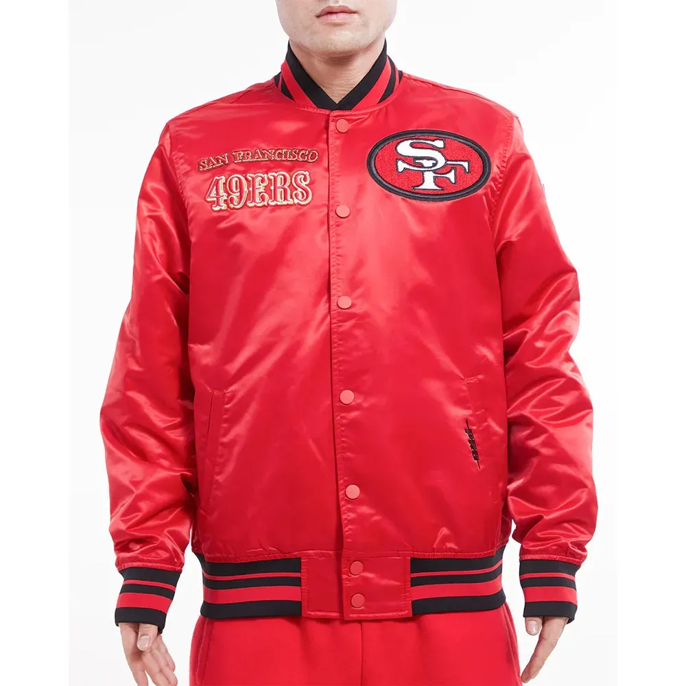 San Francisco 49ers Retro Classic Rib Jacket San Francisco 49ers Retro Classic Rib Jacket