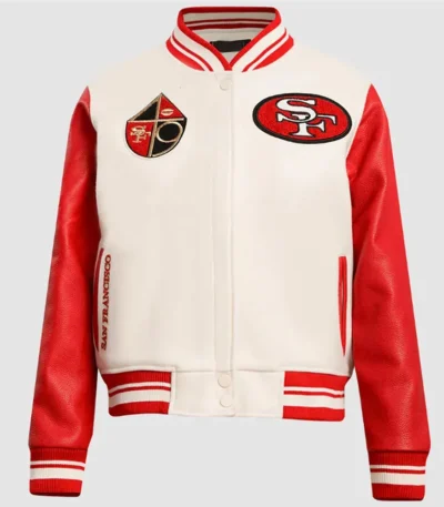 San Francisco 49ers Retro Classic Rib Varsity Jacket