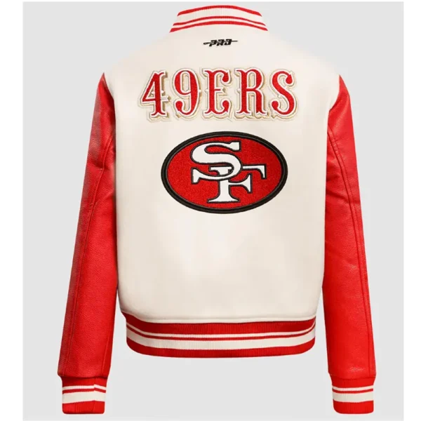San Francisco 49ers Retro Classic Rib Varsity Jacket