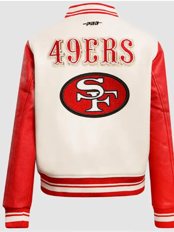 San Francisco 49ers Retro Classic Rib Varsity Jacket
