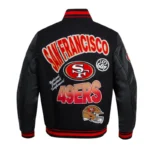 San Francisco 49ers Turn It Up Classic Rib Varsity Jacket