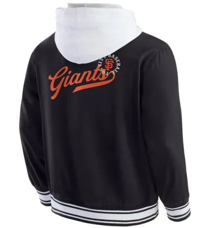San Francisco Giants Black Cotton Hooded Jacket