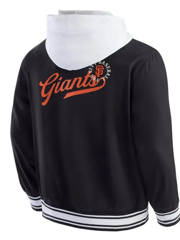 San Francisco Giants Black Cotton Hooded Jacket