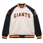 San Francisco Giants Black and Cream Lightweight Satin Jacket