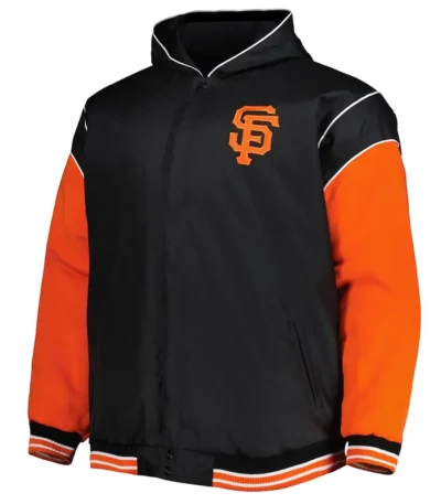 San Francisco Giants Black and Orange Hoodie Jacket