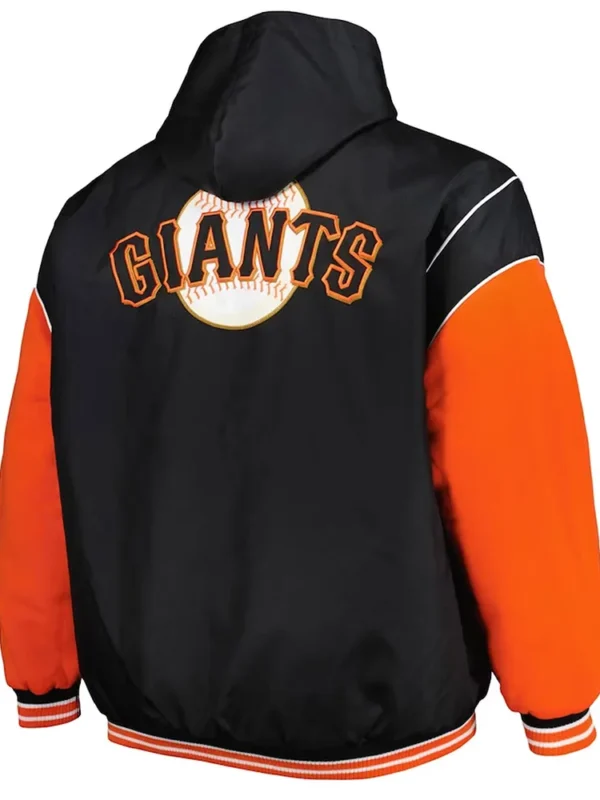 San Francisco Giants Black and Orange Hoodie Jacket