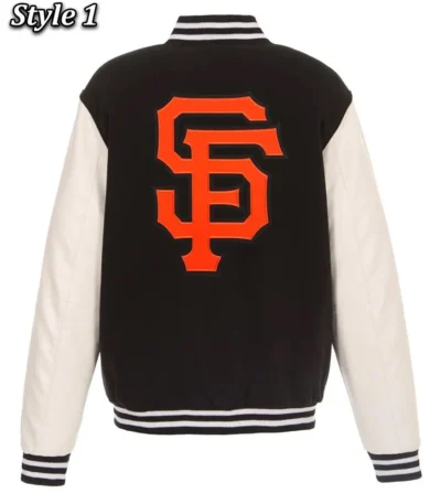 San Francisco Giants Black and White Varsity Jacket