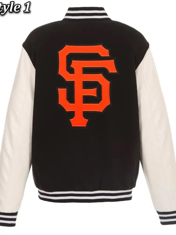 San Francisco Giants Black and White Varsity Jacket