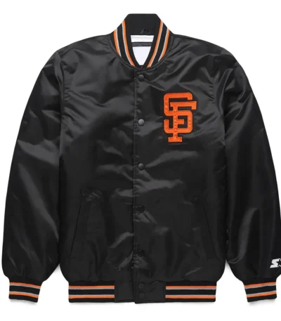 San Francisco Giants Classic Black Satin Jacket