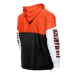 San Francisco Giants Color Block Black-Orange Hoodie Windbreaker