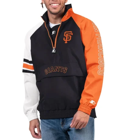 San Francisco Giants Elite Half Zip Pullover Jacket