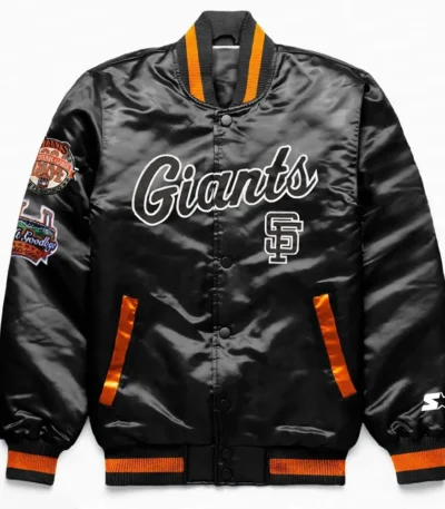 San Francisco Giants Exclusive Black Satin Jacket
