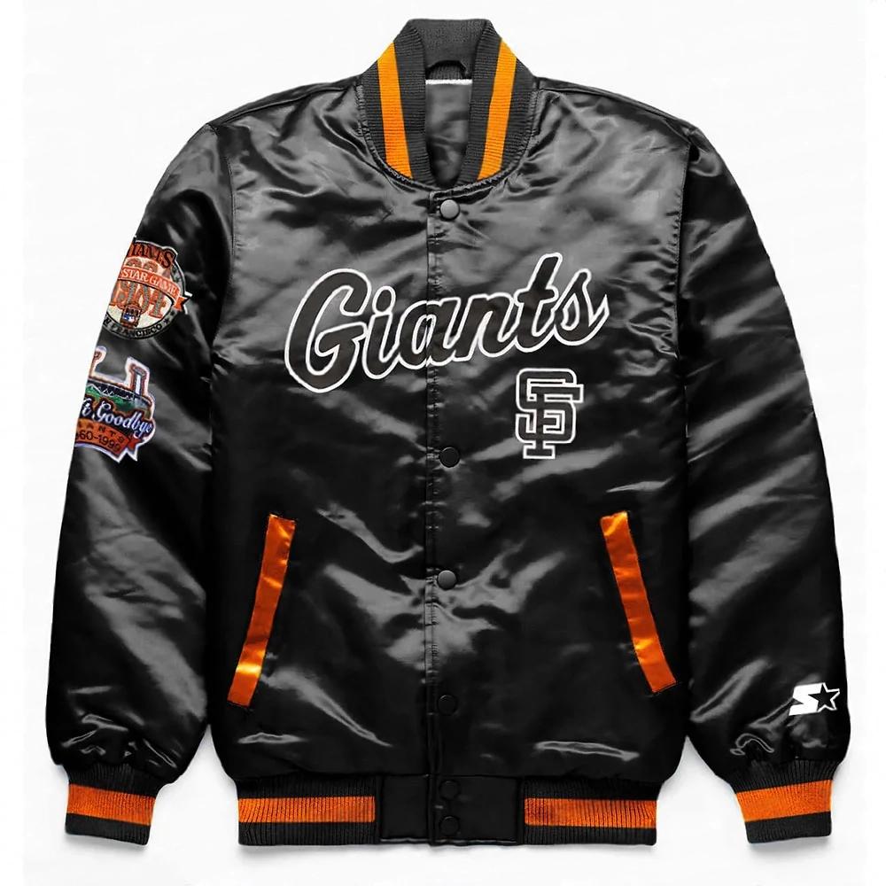 San Francisco Giants Exclusive Black Satin Jacket San Francisco Giants Exclusive Black Satin Jacket