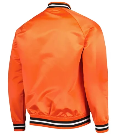 San Francisco Giants Orange Satin Raglan Full-Snap Jacket