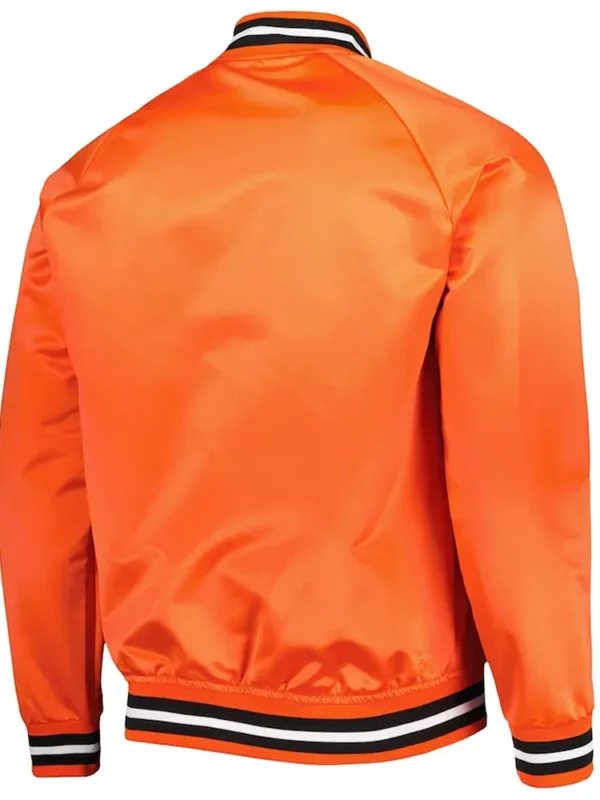 San Francisco Giants Orange Satin Raglan Full-Snap Jacket