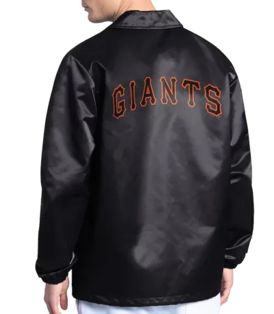 San Francisco Giants Point Man Coaches Black Jacket