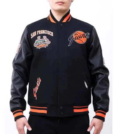 San Francisco Giants Retro Classic Rib Varsity Jacket