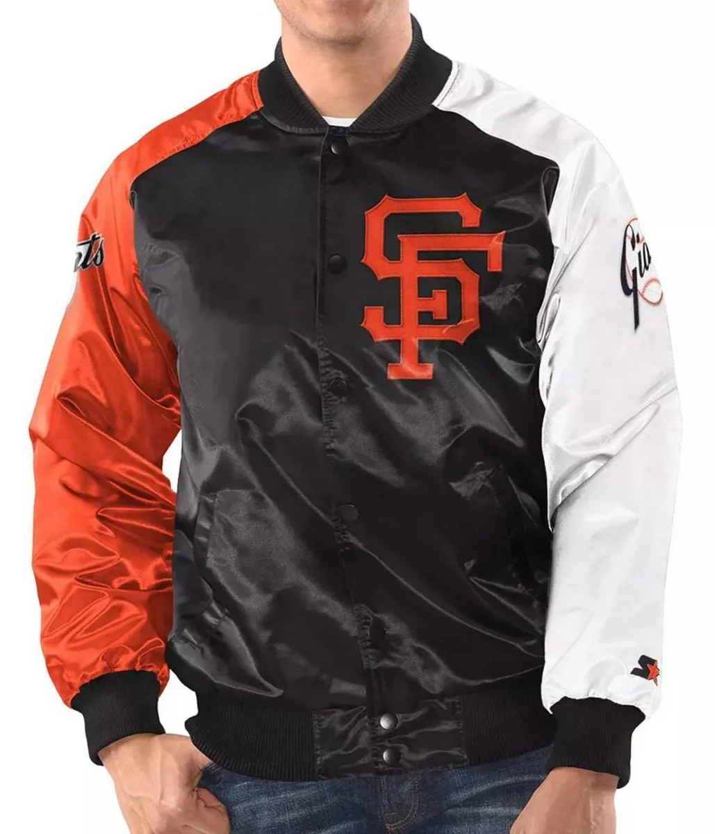 San Francisco Giants Satin Tri-Color Jacket San Francisco Giants Satin Tri-Color Jacket