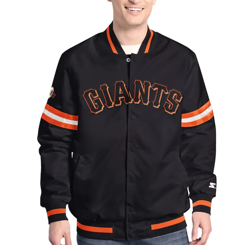 San Francisco Giants Scout Varsity Satin Jacket San Francisco Giants Scout Varsity Satin Jacket