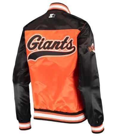 San Francisco Giants The Legend Orange and Black Satin Jacket