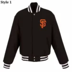 San Francisco Giants Varsity Black All-Wool Jacket