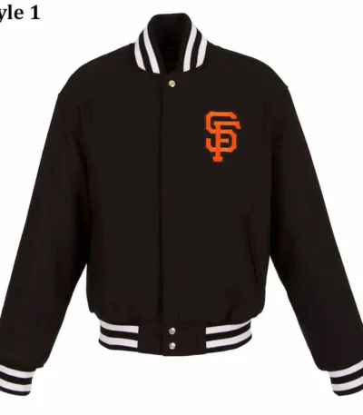 San Francisco Giants Varsity Black All-Wool Jacket