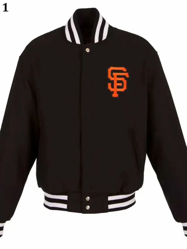 San Francisco Giants Varsity Black All-Wool Jacket