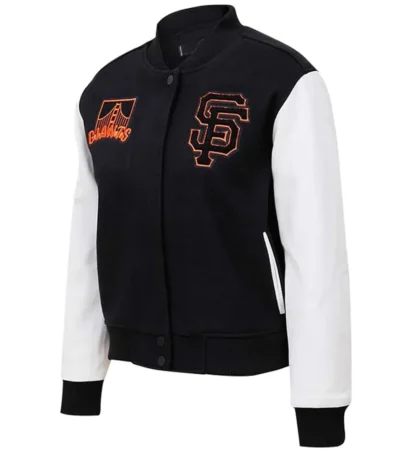 San Francisco Giants Varsity Black and White Jacket