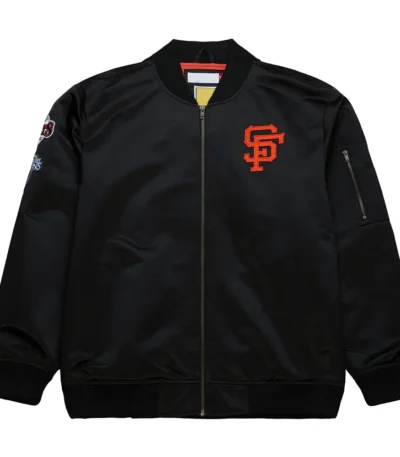 San Francisco Giants Vintage Logo Lightweight Satin Jacket