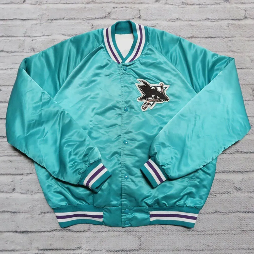 San Jose Sharks Aqua Jacket San Jose Sharks Aqua Jacket